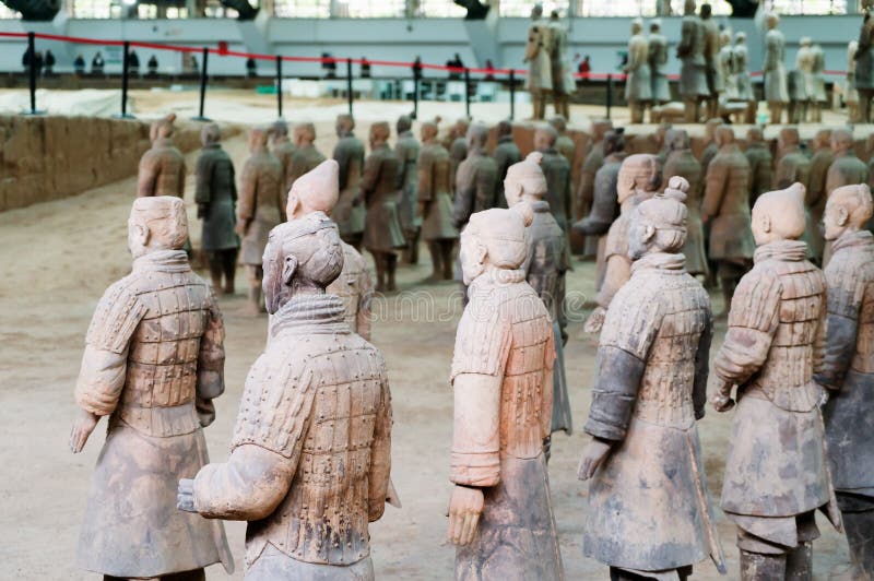 Die Terrakotta-Krieger von China stockbilder Die Terrakotta-Krieger von China stockbilder