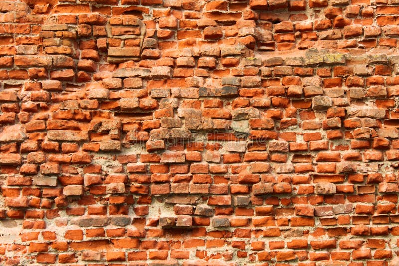 Die verwitterte Backsteinmauer lizenzfreie stockfotografie