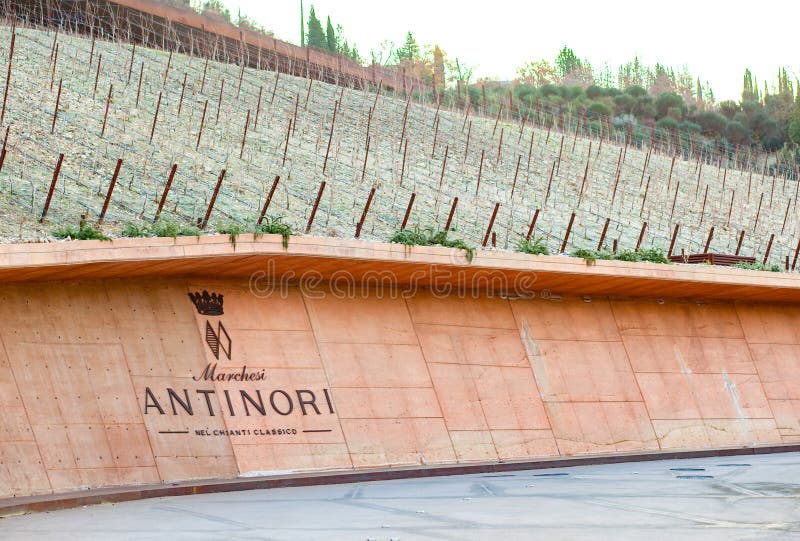Die Weinkellerei von Antinori-nel Chianti Classico stockbild Die Weinkellerei von Antinori-nel Chianti Classico stockbild
