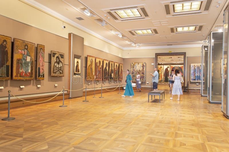 The State Tretyakov Gallery-- is an art gallery in Moscow, Russia, the foremost depository of Russian fine art in the world. Gallery`s history starts in 1856. Hall of artist V.Vasnetsov. Collection - 130,000 exhibits. The State Tretyakov Gallery-- is an art gallery in Moscow, Russia, the foremost depository of Russian fine art in the world. Gallery`s history starts in 1856. Hall of artist V.Vasnetsov. Collection - 130,000 exhibits