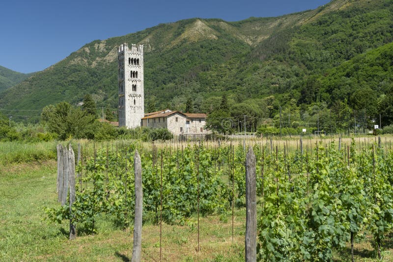 Medieval church at Diecimo, Lucca