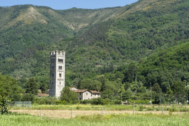 Medieval church at Diecimo, Lucca