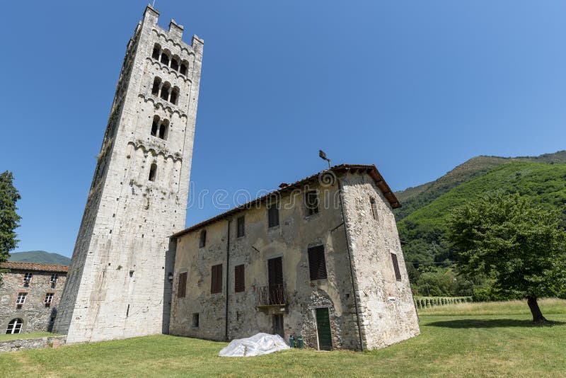 Medieval church at Diecimo, Lucca