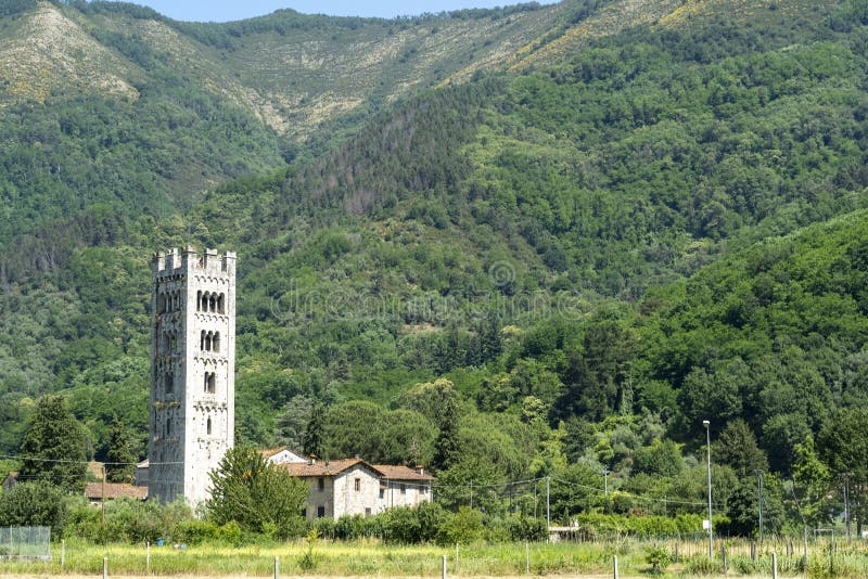 Medieval church at Diecimo, Lucca