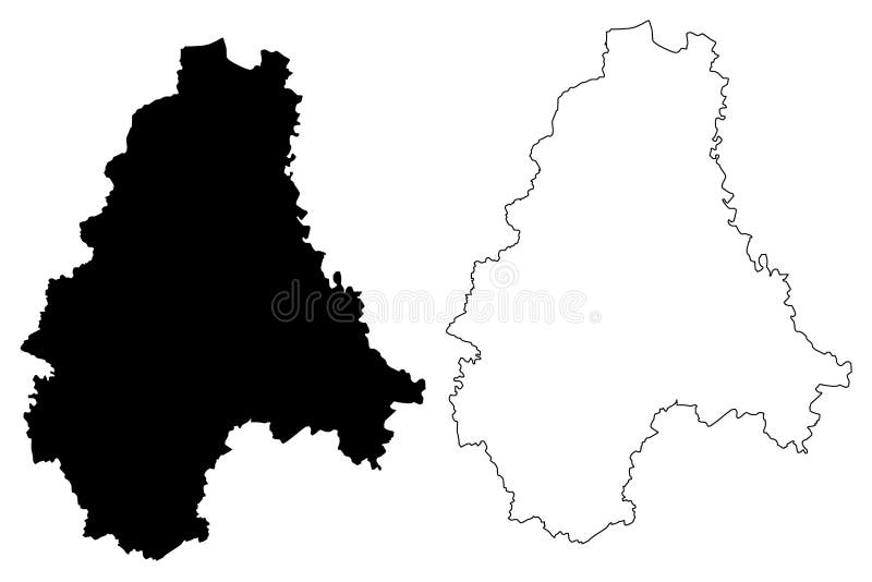 Diekirch District Grand Duchy of Luxembourg map vector illustration, scribble sketch Diekirch map,. Diekirch District Grand Duchy of Luxembourg map vector illustration, scribble sketch Diekirch map,