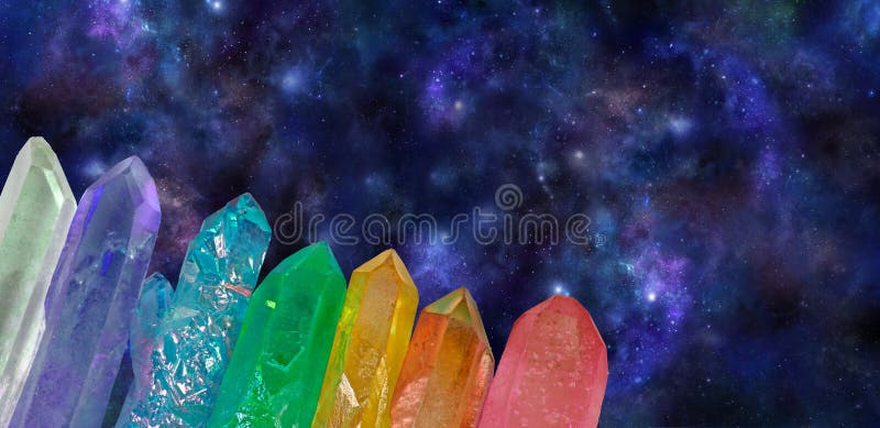 Diep Ruimte Kosmisch Aura Wands stock foto's Diep Ruimte Kosmisch Aura Wands stock foto's
