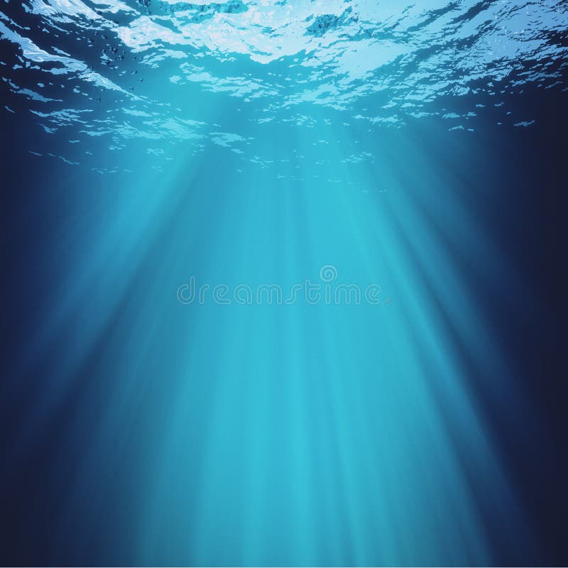 Diepe blauwe overzees