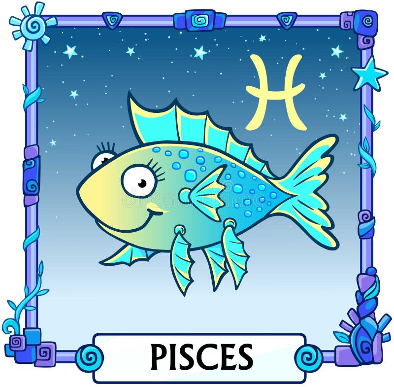 Dierenriemteken pisces royalty-vrije illustratie Dierenriemteken pisces royalty-vrije illustratie
