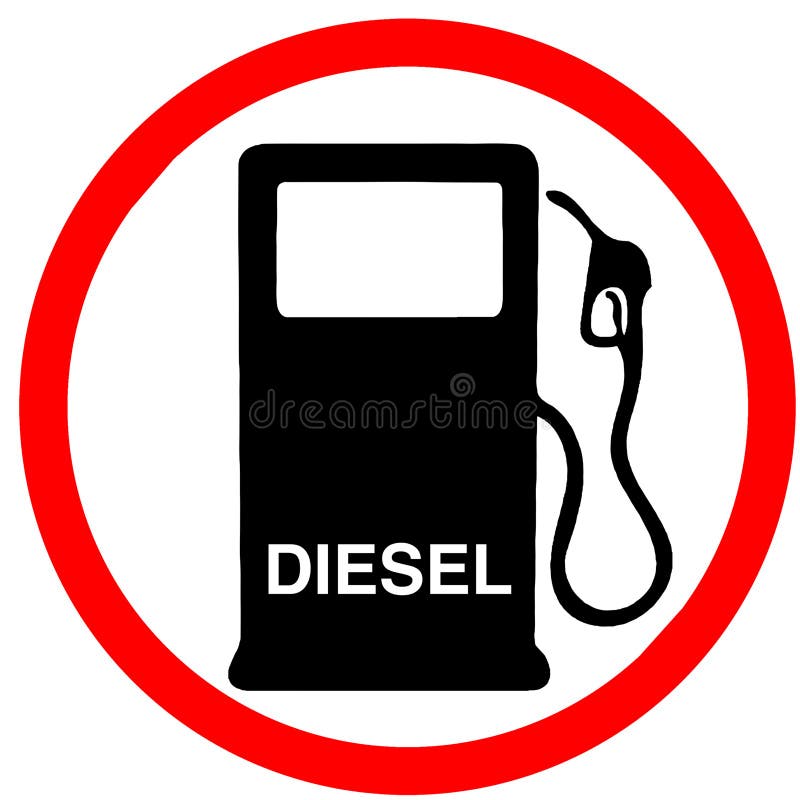 Diesel in Sale Allowed To Buy Diesel Fuel Gas Station Red Circular Road  Sign Stock Illustration - Illustration of flat, prohibition: 126821375