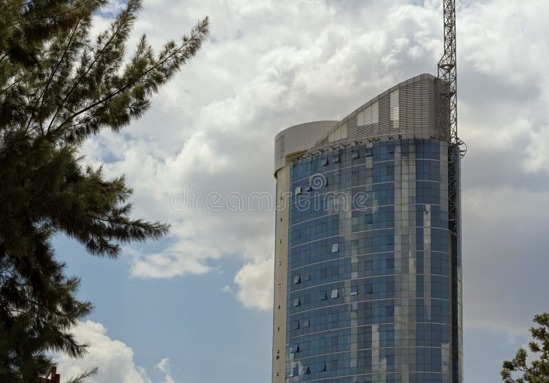 Dieses ist der Kigali-Stadt-Turm lizenzfreies stockbild Dieses ist der Kigali-Stadt-Turm lizenzfreies stockbild