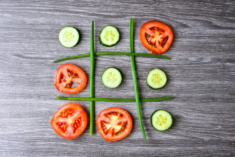 Diet Concept Hazardous Game for Health Tic Tac Toe Made of Tomatoes Cucumbers and Green Onion Stock Image - Image of game, gourmet: 184200095 Diet Concept Hazardous Game for Health Tic Tac Toe Made of Tomatoes Cucumbers and Green Onion Stock Image - Image of game, gourmet: 184200095