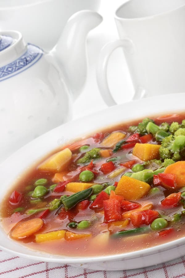 Diet vegetable soup royalty free stock photo Diet vegetable soup royalty free stock photo