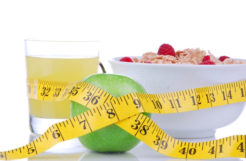 Diet weight loss concept with tape measure