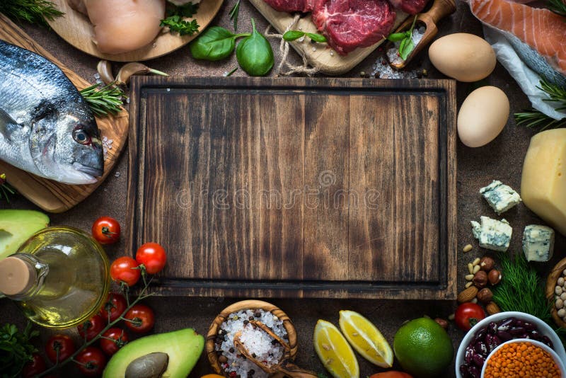 Dieta equilibrada Alimento biológico para a nutrição saudável foto de stock Dieta equilibrada Alimento biológico para a nutrição saudável foto de stock
