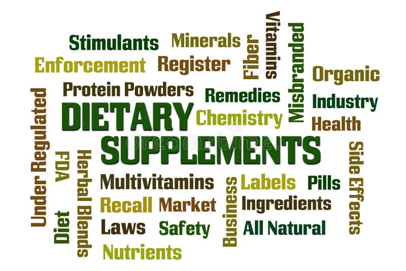 Dietary Supplements vector illustration