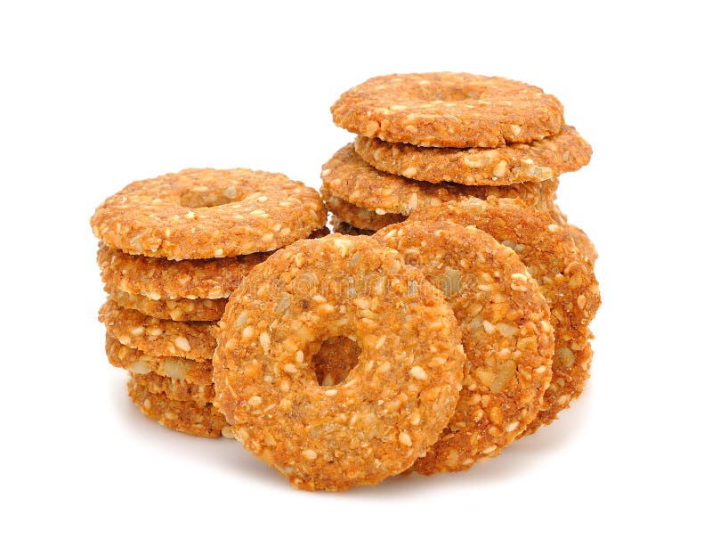 Dietetic cookies stock image. Image of isolated, cereal ...