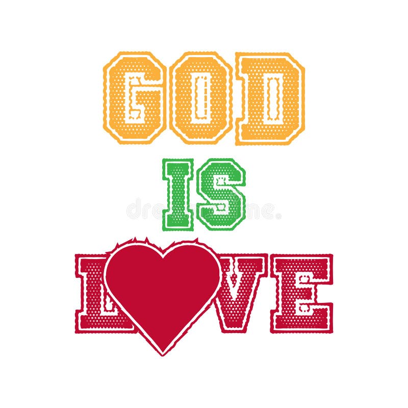 Dieu est amour illustration libre de droits Dieu est amour illustration libre de droits