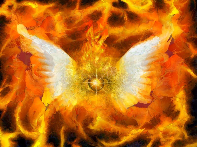 Dieu flamboyant illustration de vecteur Dieu flamboyant illustration de vecteur