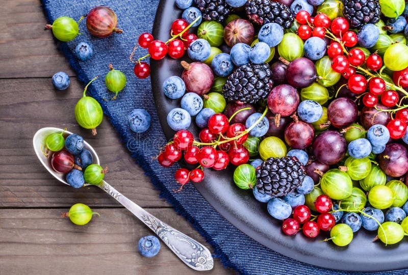 Different berries plate.