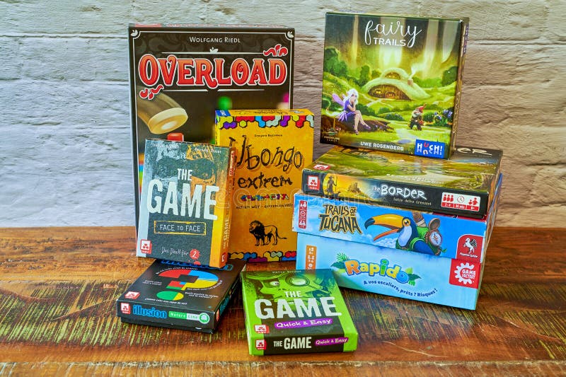 Different Boxes of Board Games Editorial Photography Image of group, chance 264275852