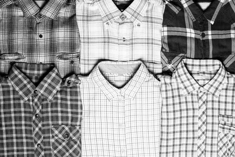 Different checkered shirts stock photo. Image of male - 103478154