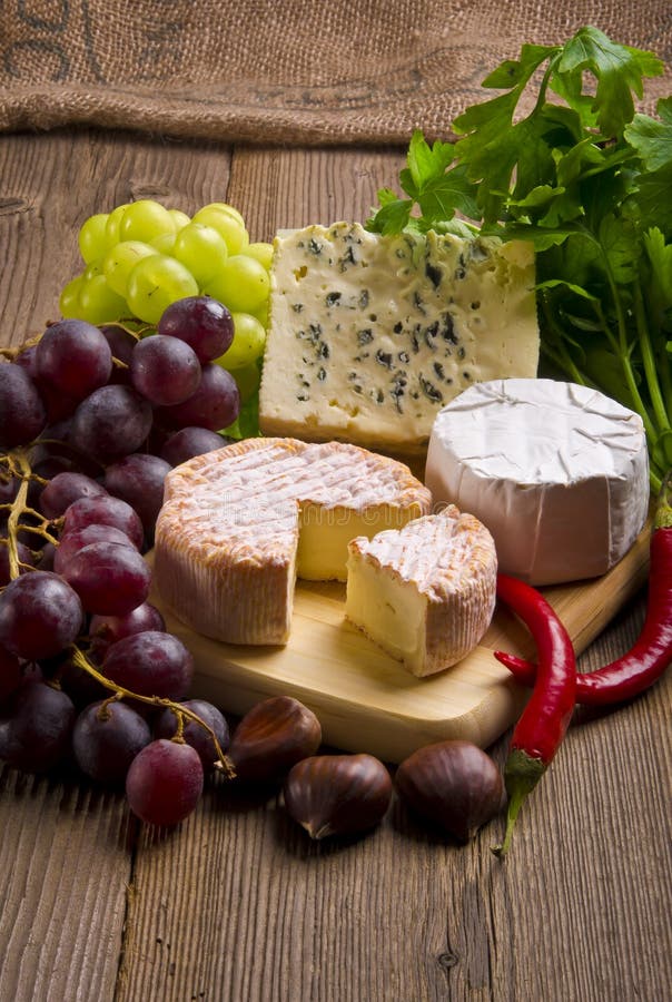 Different cheese kinds stock photo. Image of grape, cuisine - 22442284