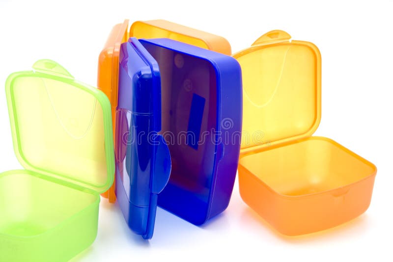 Different Click boxes of plastic