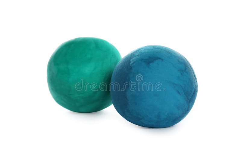 Playdough balls on white stock photo. Image of child - 41624322