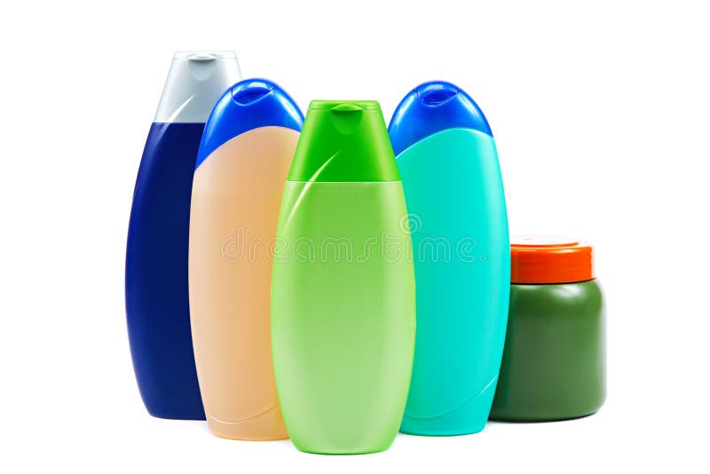 Different color tubes and bottles for hygiene, health and beauty royalty free stock photos Different color tubes and bottles for hygiene, health and beauty royalty free stock photos