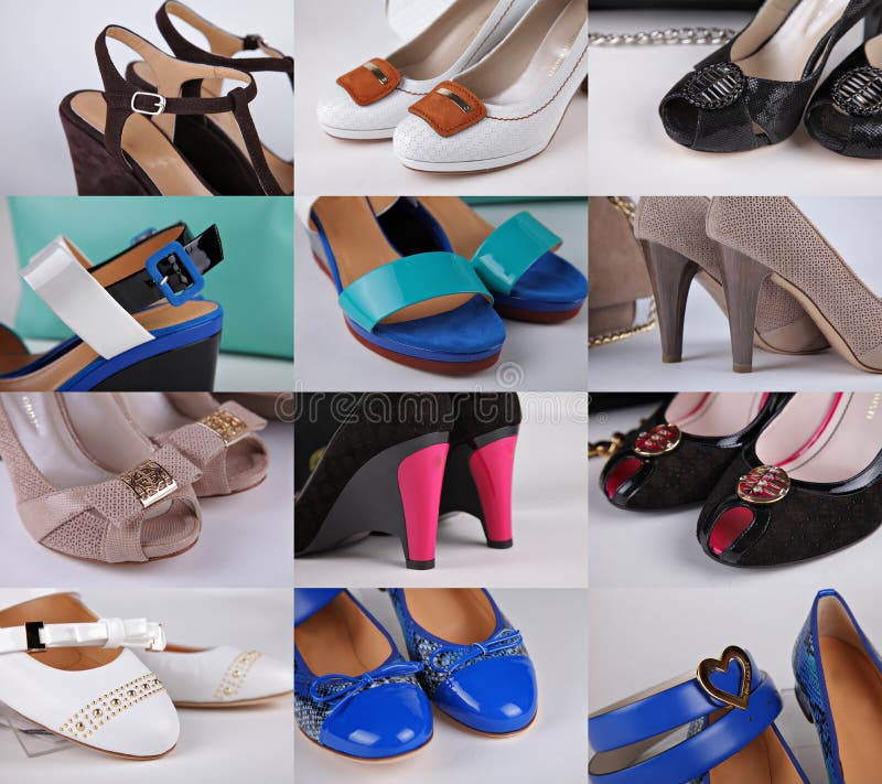 Different colored shoes stock photo. Image of fashion