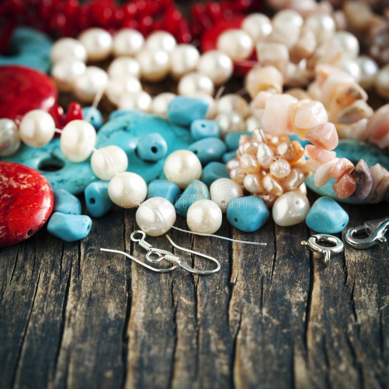 The Various beads stock photo. Image of macro, heap, hobby 61774328