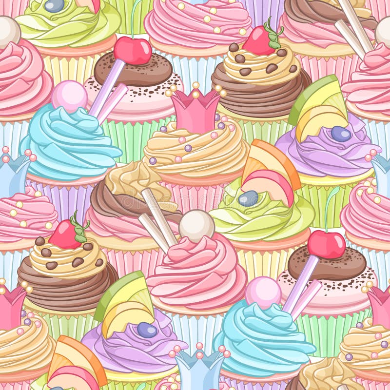 Cupcake Sticker Vector Images (over 7,600)