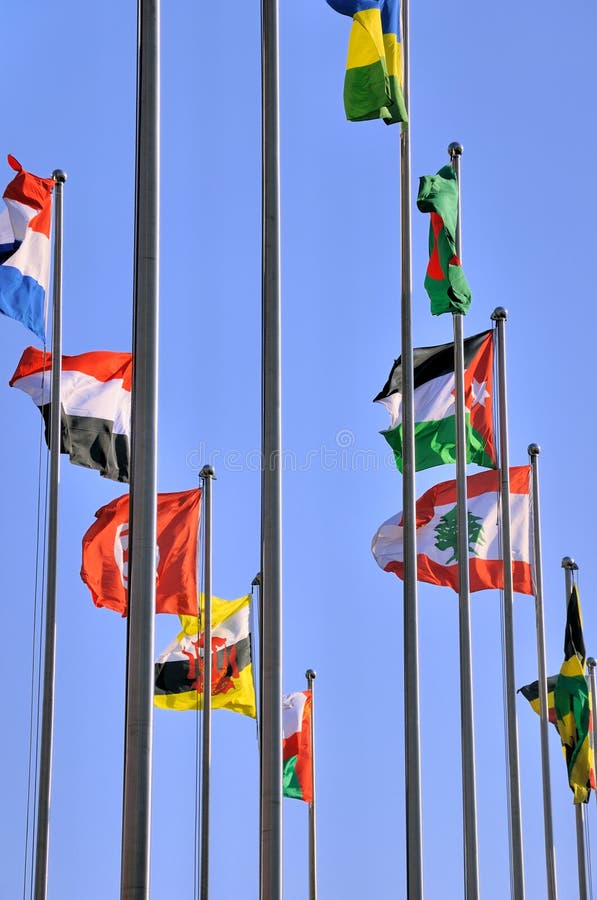 Different country flags