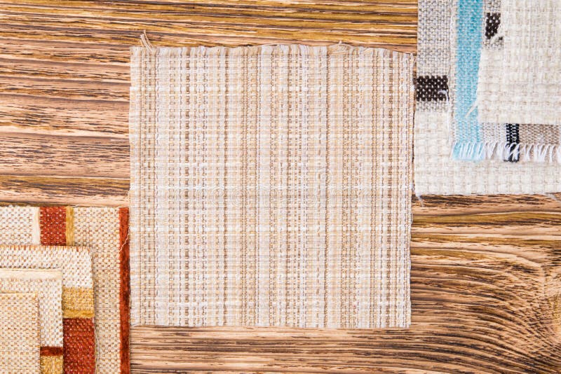 Different Fabric Laid Out on the Table As Stock Photo Image of blanket, cloth 106408222