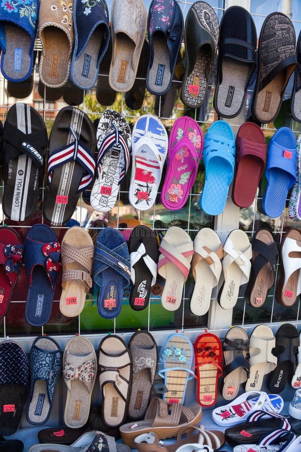 Different Footwear for Sale in the Market Editorial Image - Image of ...