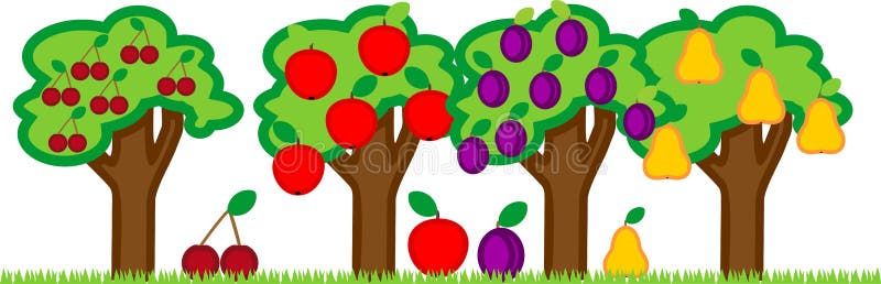 Apple Trees Cartoon Stock Illustrations 936 Apple Trees Cartoon