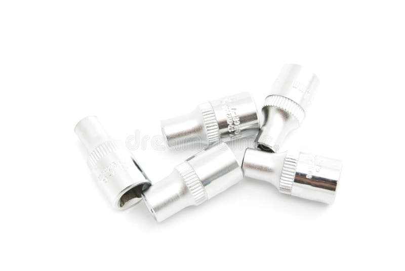 Different Iron Heads on White Stock Photo Image of equipment, repair