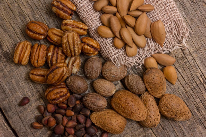 Different kinds of nuts stock image. Image of gourmet - 94441463