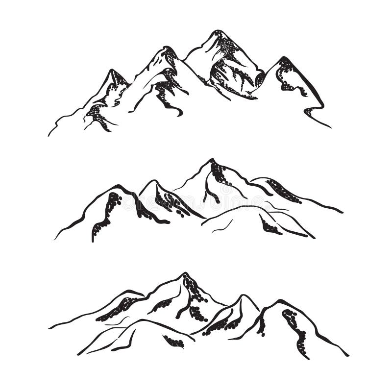 Mountain Silhouette Stock Vector Illustration and Royalty Free Mountain  Silhouette Clipart