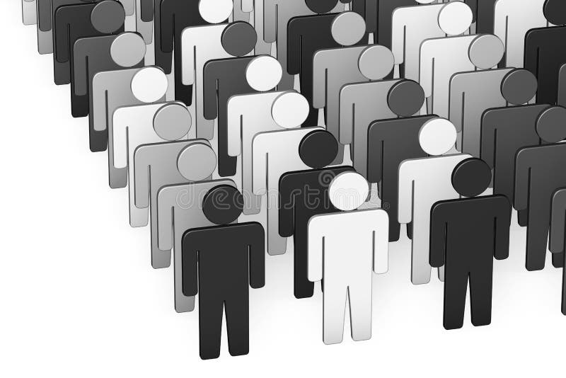 Different People stock illustration