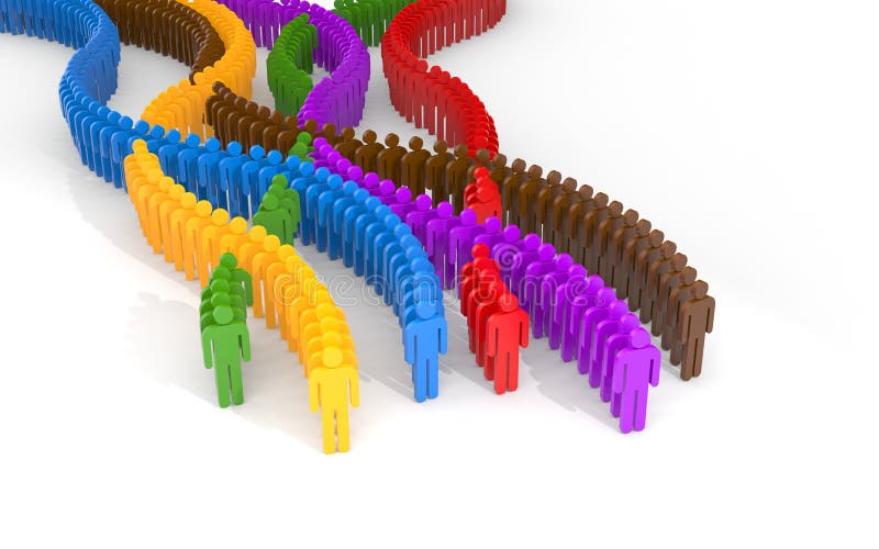 Different people - leaders vector illustration