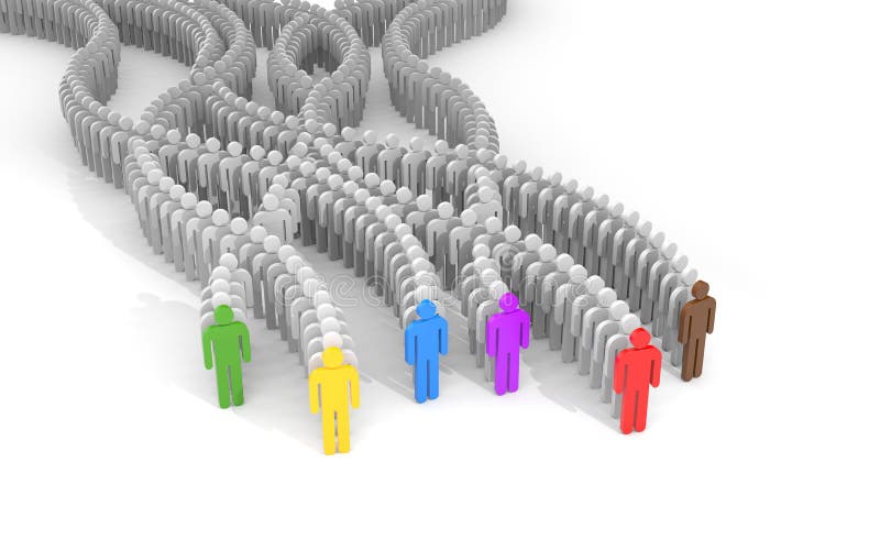 Different people - leaders vector illustration