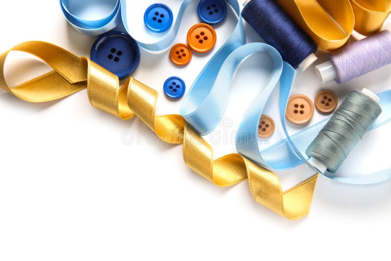 Different Ribbons in Purple and Pink Stock Photo Image of hobby