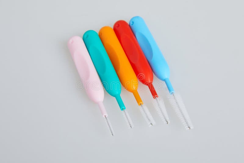 Dentist Use Interproximal Interdental Brush for Perfect Clean Teeth at