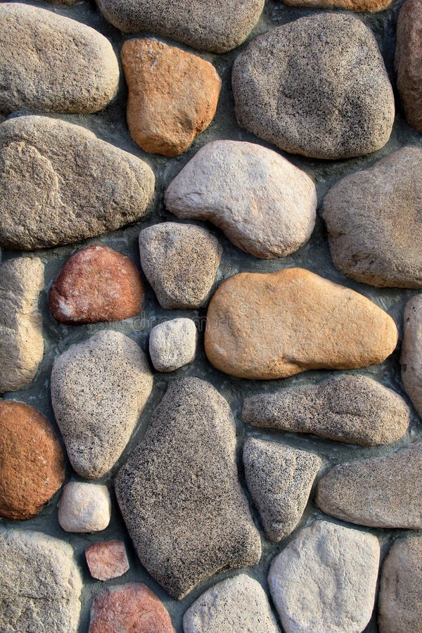 Different Sizes,shapes and Color of Stone Wall Stock Image - Image of