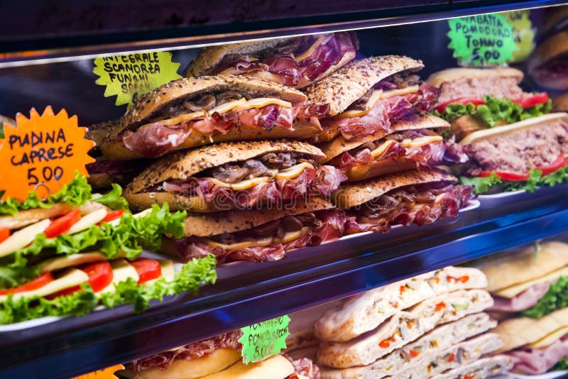 Different Types of Delicious Street Food and Snacks Stock Photo - Image