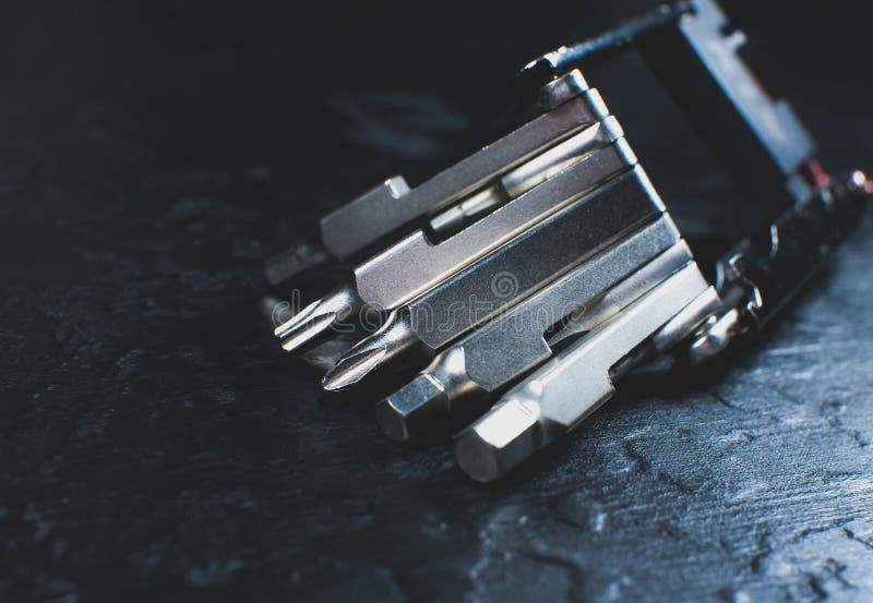 Different Types of Hex Keys. Working Instruments for Maintenance