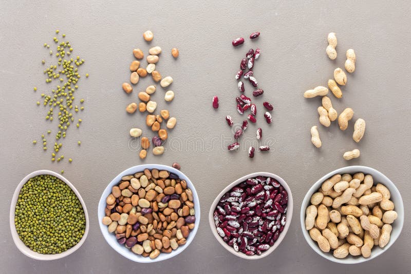 Different types of legumes stock image. Image of leguminous 212146313