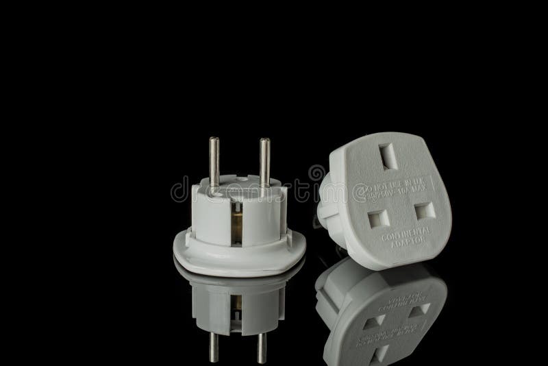 Different Types of Power Adaptors for Various Countries Stock Image