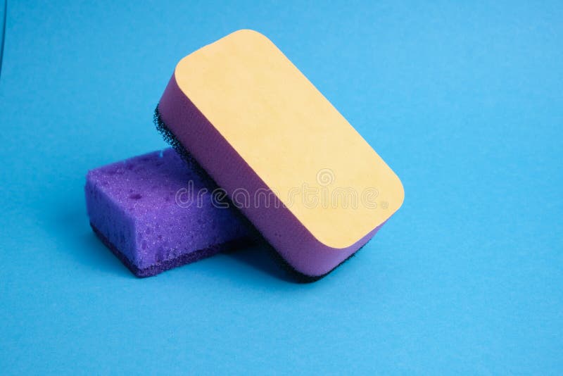Kitchen sponges in foam stock image. Image of kitchen 45116469